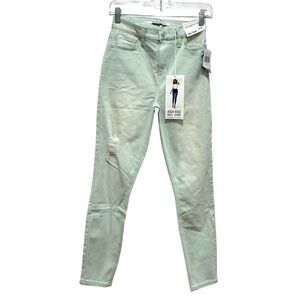 Celebrity pink high rise ankle skinny mint green jeans 
Size 3/26